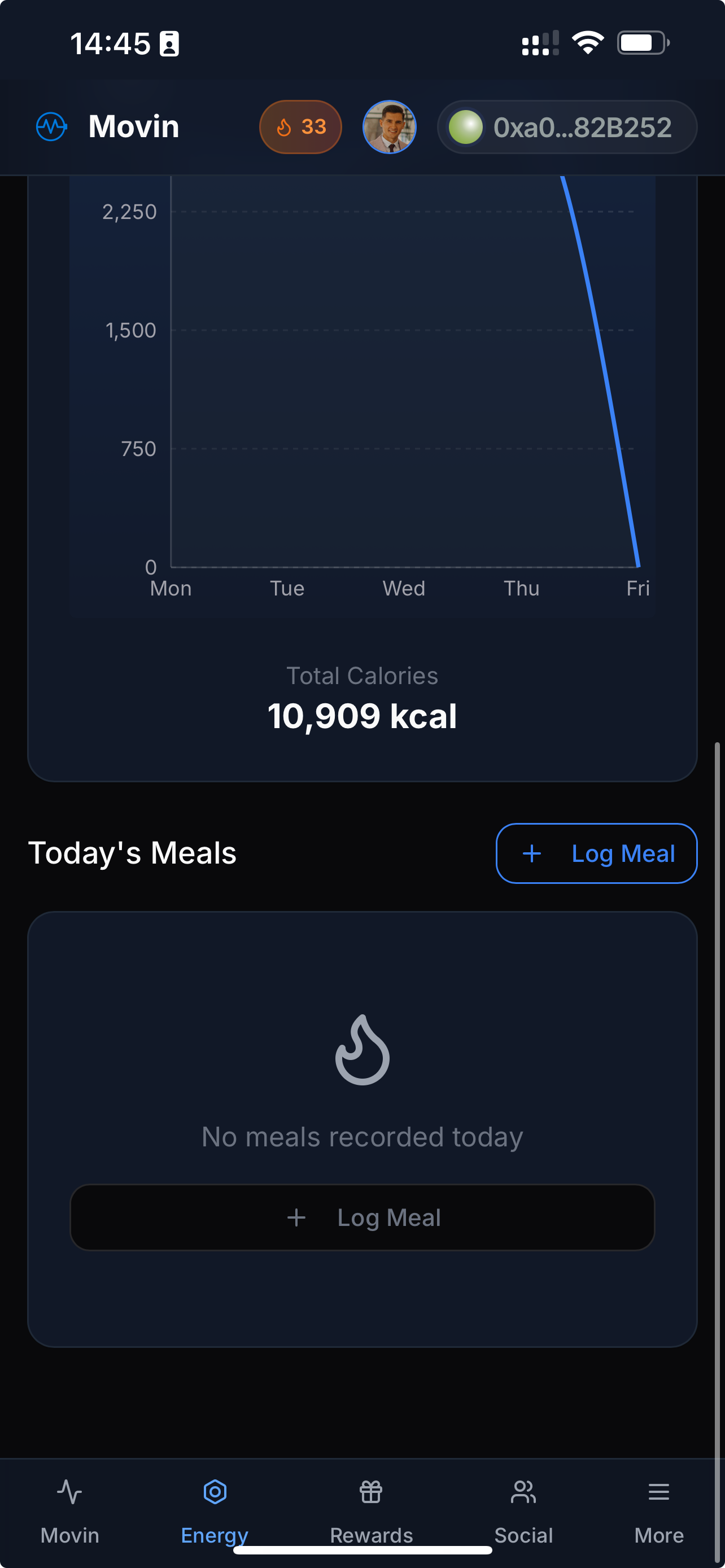 GetMovinAI meals section