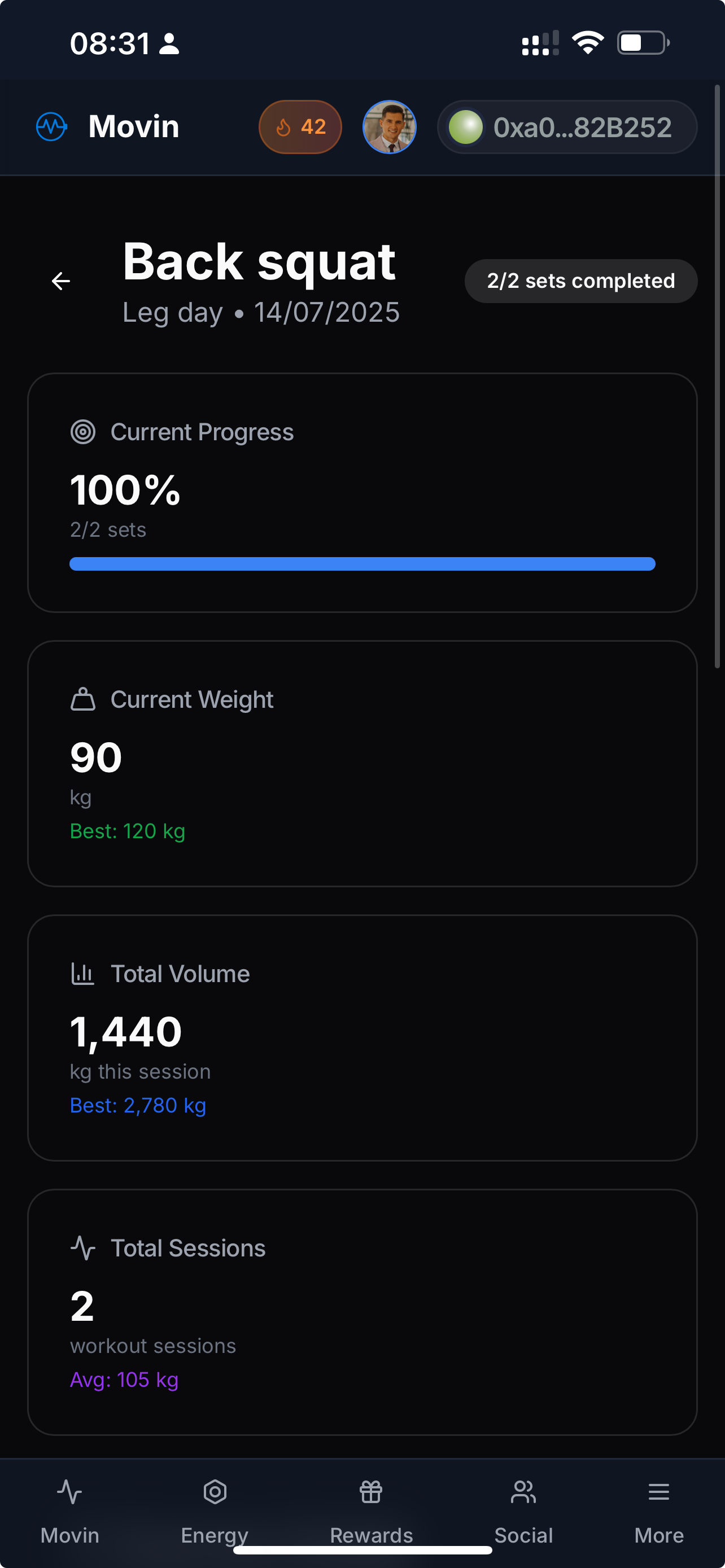 Workout tracking tutorial 14