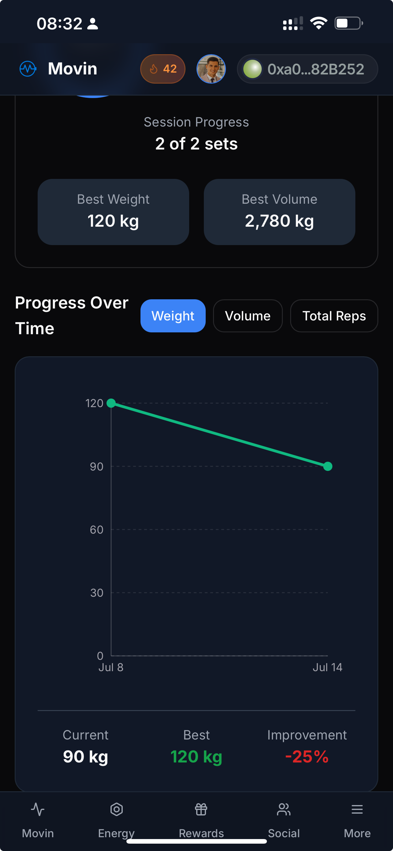 Workout tracking tutorial 16