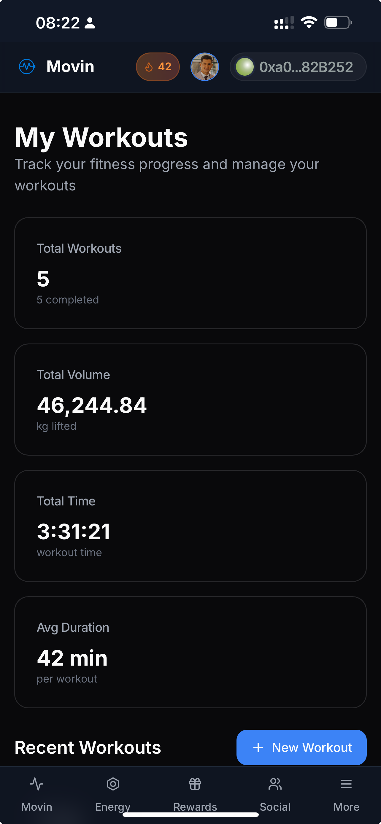 Workout tracking tutorial 3