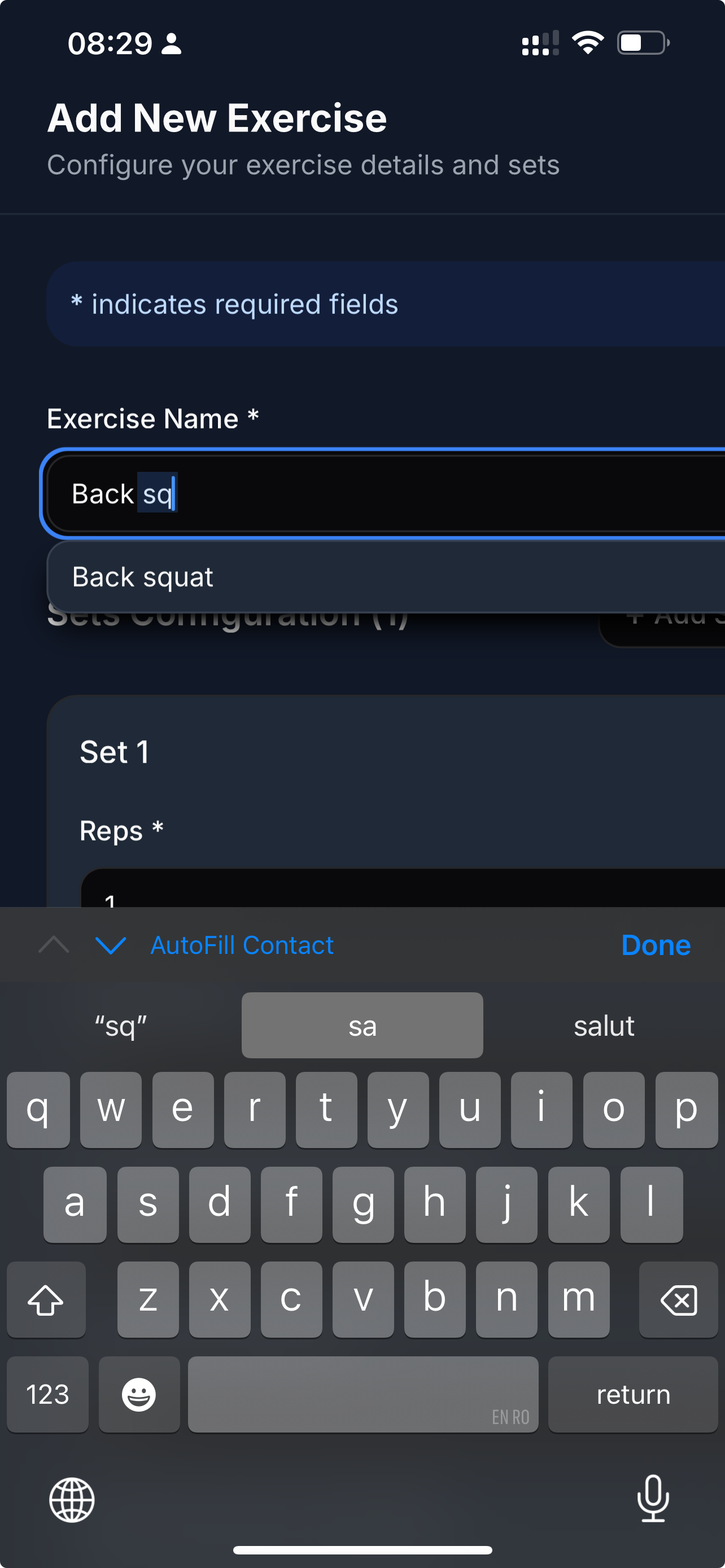 Workout tracking tutorial 8